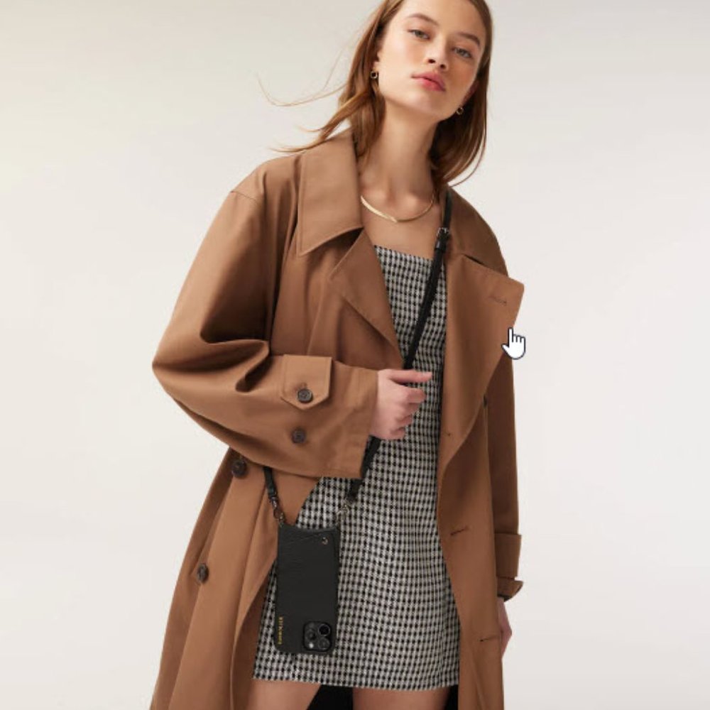 Bandolier Emma Pebble Leather case, strap AND the Expanded pouch set!! ❤️📱👜